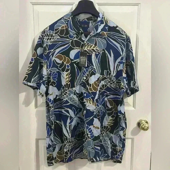Tasso Elba Other - NWT Tasso Elba Island Collection Men’s XXL Silk Blend Hawaiian Shirt